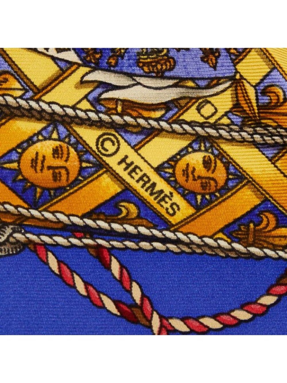 Hermes Carre 90 les Tambours Drum Scarf Green Blue Multicolor Silk - Picture 4 of 4